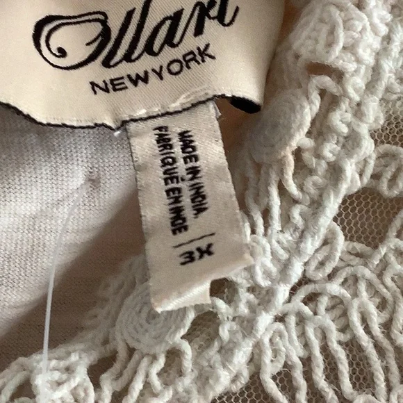 PRICE DROP❗️Stunning crochet boho chic top. Plus size 3 X New With Tags - Picture 4 of 5